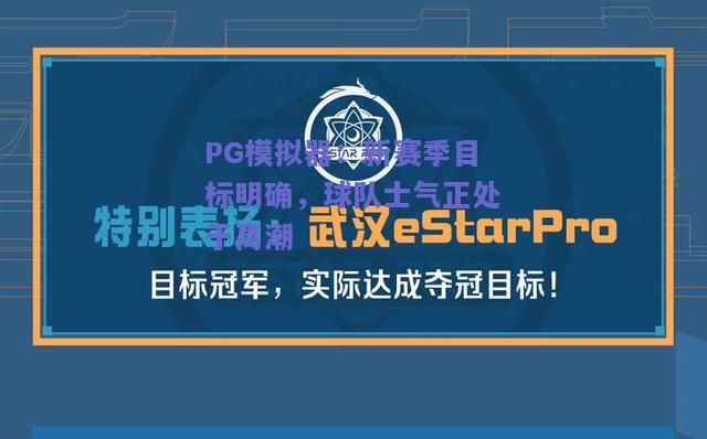 PG模拟器：新赛季目标明确，球队士气正处于高潮